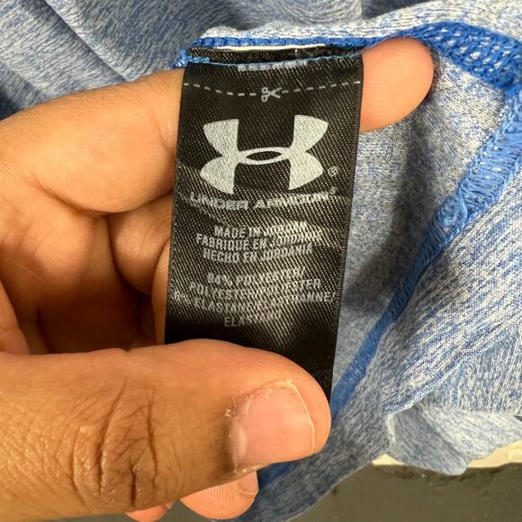 Under Armour Men's Crew Neck Pullover Sweatshirt Long Sleeve Blue Size XXL - Picture 4 of 5